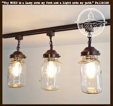 Rustic Mason Jar Track Light Of Vintage Quarts The Lamp Goods