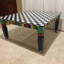 custom painted coffee table