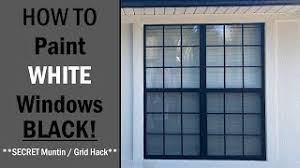 how to paint white windows black