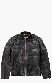 racer leather jacket black