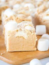 White Chocolate Peanut Butter Marshmallow Fudge gambar png