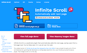 infinite scroll v4 released metafizzy