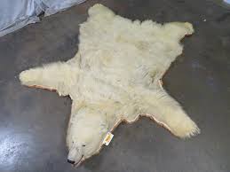 beautiful felted polar bear rug