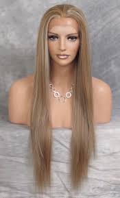 Extra Long Bone Straight Blonde Light Brown Mix Lace Front Wig Ahi 8 27 613 Health Beauty Hair Care Sty Lace Front Wigs Barbie Hair Wigs Hair Extensions