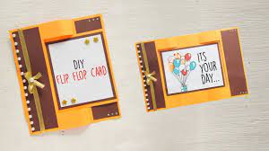 Flip card is a simple flashcard app that helps you succeed in school. Diy Flip Flop Card Card Making Paper Crafts Youtube
