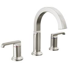 delta tetra two handle widespread bathroom faucet lumicoat stainless