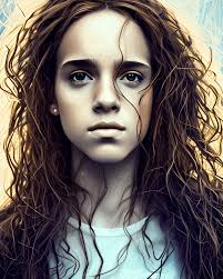 abstract portrait of hermione granger