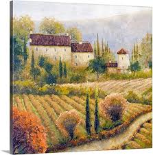 Tuscany Vineyard I Canvas Wall Art