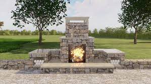 Outdoor Fireplace Plans 4x11 Ft Pdf Diy