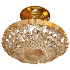 Set Of Three Crystal Light Fixtures Sold Individually For Sale At 1stdibs