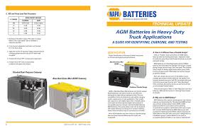 Agm Batteries In Heavy Duty Truck Applications A Esg Hot