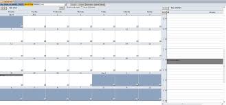 enhanced calendar scheduling database