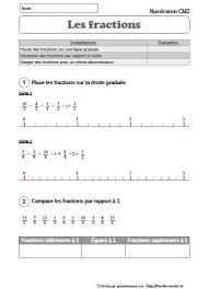 Les corrigés de ces exercices de mathématiques sont disponibles en devenant membre de mathovore. Evaluation Mathematiques Les Fractions Simples Cm1 Cm2 Fee Des Ecoles