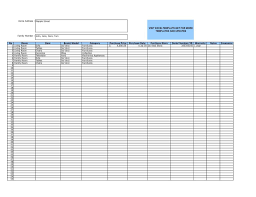 Bill Payment Record Template And 100 Free Microsoft Excel Templates