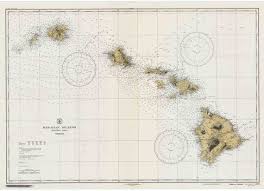 Hawaiian Islands 1933 Nautical Map Pc Reprint Hawaii