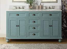 This video is all about how to install or fit a vanity unit basin or sink in your bathroom. 62 Inch Bathroom Vanity Coastal Cottage Beach Style Aqua Blue Color 61 75 Wx22 Dx36 H Cgd21888buc
