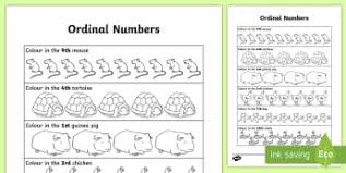 Ordinal Numbers Year 1 Year 2 Maths Resources