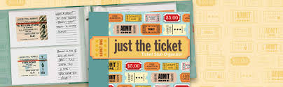Just The Ticket Ticket Stub Organizer Peter Pauper Press