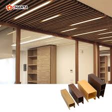 wpc modern wood ceiling tiles pvc