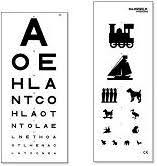 Aw Eye Test Chart Double Sided 6 Metre Aw340 6 From