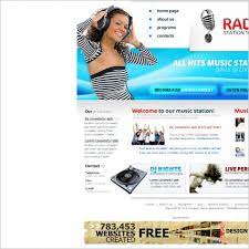radio station web templates free