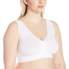 Just My Size Plus Size Womens Pure Front Close Wire Free W Wicking Ebay