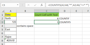 Count The Cells Containing Text