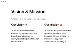 what are missions visions and values