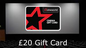 cineworld cinema 20 gift card uk