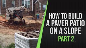 build a paver patio on a slope