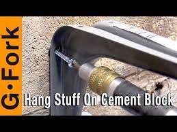 Install Shelf Brackets On Cement Block
