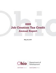 2009 job creation tax credit annual