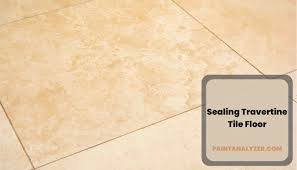 sealing travertine tile floor the