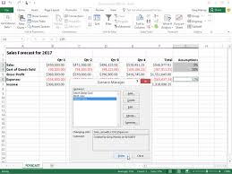 How To Set Up Scenarios In Excel 2016 Dummies