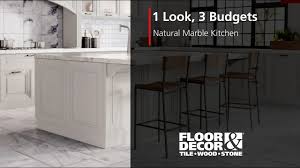 1 look 3 budgets marble kitchens