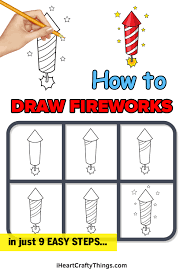 fireworks drawing how to draw