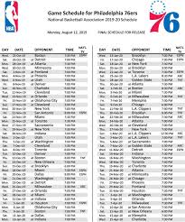 28 (10 espn, 6 abc here is the christmas schedule: Sixers 2019 20 Schedule Open With Celtics Kawhi Leonard Visits In February