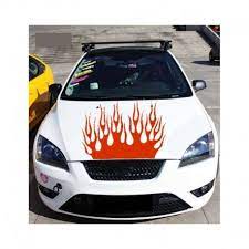 We constantly supplement our collection with new stickers. Flames Decal For Car Bonnet Decoration Model 2