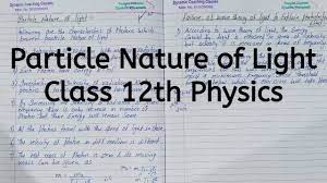 Particle Nature of Light, Chapter 11, Dual Nature of Radiation and Matter,  Class 12 Physics - YouTube