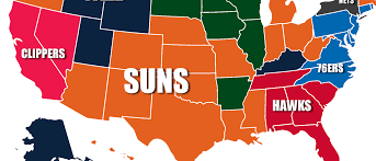 The quest for the larry o'brien trophy and the nba championship is on. Phoenix Suns Are America S Team In 2021 Nba Playoffs Map Shows