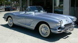 Frost Blue 1959 Corvette Paint Cross