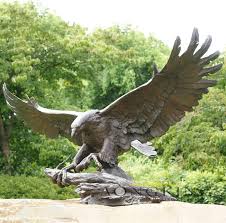 Bronze Eagle Sculpture For Garden