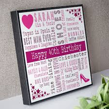 personalized 40th unique birthday gifts