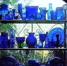 Cobalt Glass In Kitchen Window Project