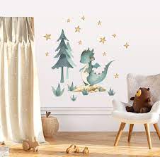 Mint Dragon Wall Decal For Kids Baby