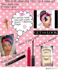 pink rockabilly pin up makeup tutorial
