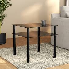 60cm Glass Side Table