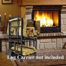 Explore details, ratings and reviews for our fireplace & hearth products at l.l.bean. Kingdely 17 6 In X 13 In X 29 In Heavy Duty 2 Layer Firewood Rack Fireplace Log Holder With 4 Firepit Tools Outdoor Backyard Tcht Zyk0045eb The Home Depot