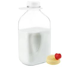 Kitchentoolz 64 Oz Glass Milk Bottle