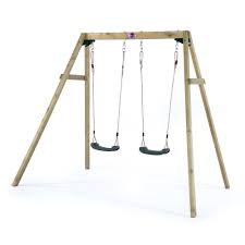 Wooden Double Swing Set On Onbuy
